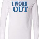 Mens Fitness Shirt I Work Out Lightweight Hoodie Tee