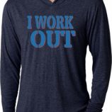 Mens Fitness Shirt I Work Out Lightweight Hoodie Tee T-Shirt