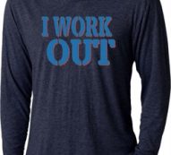 Mens Fitness Shirt I Work Out Lightweight Hoodie Tee T-Shirt