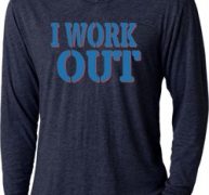 Mens Fitness Shirt I Work Out Lightweight Hoodie Tee T-Shirt