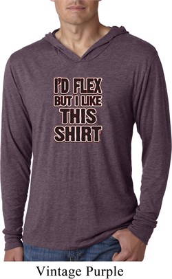 Mens Fitness Shirt Id Flex Lightweight Hoodie Tee T-Shirt