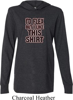 Mens Fitness Shirt Id Flex Lightweight Hoodie Tee