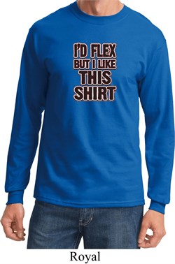 Mens Fitness Shirt Id Flex Long Sleeve Tee T-Shirt