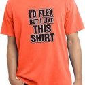 Mens Fitness Shirt Id Flex Pigment Dyed Tee T-Shirt