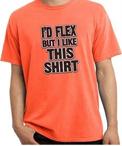 Mens Fitness Shirt Id Flex Pigment Dyed Tee T-Shirt