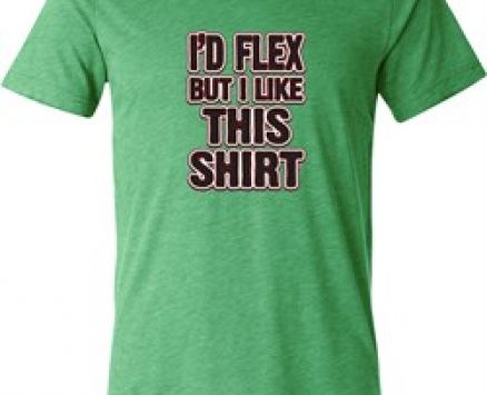 Mens Fitness Shirt Id Flex Tri Blend V-neck Tee T-Shirt