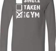 Mens Fitness Shirt Single Taken At The Gym Lightweight Hoodie Tee