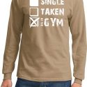 Mens Fitness Shirt Single Taken At The Gym Long Sleeve Tee T-Shirt