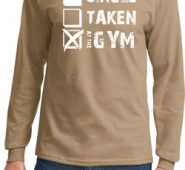 Mens Fitness Shirt Single Taken At The Gym Long Sleeve Tee T-Shirt