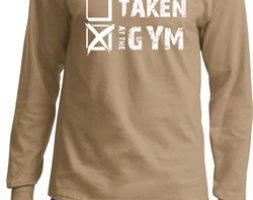 Mens Fitness Shirt Single Taken At The Gym Long Sleeve Tee T-Shirt