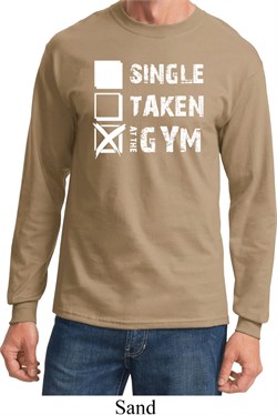 Mens Fitness Shirt Single Taken At The Gym Long Sleeve Tee T-Shirt