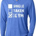 Mens Fitness Shirt Single Taken Gym Lightweight Hoodie Tee T-Shirt