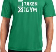 Mens Fitness Shirt Single Taken Gym Moisture Wicking Tee T-Shirt