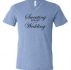 Mens Fitness Shirt Sweating For My Wedding Tri Blend V-neck Tee