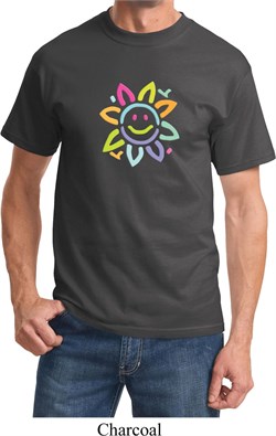 Mens Flower Shirt Sunflower Tee T-Shirt