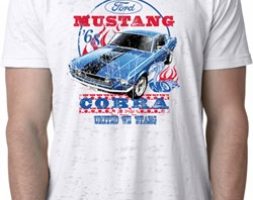 Mens Ford Shirt 1968 Cobra Jet Burnout Shirt