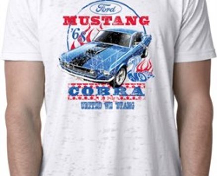 Mens Ford Shirt 1968 Cobra Jet Burnout Shirt