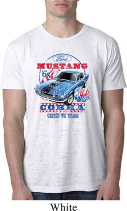 Mens Ford Shirt 1968 Cobra Jet Burnout Shirt