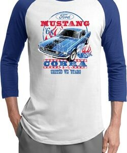 Mens Ford Shirt 1968 Cobra Jet Raglan Shirt