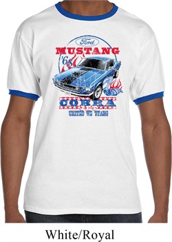 Mens Ford Shirt 1968 Cobra Jet Ringer Shirt