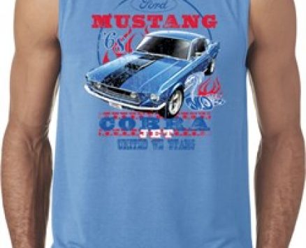 Mens Ford Shirt 1968 Cobra Jet Sleeveless Shirt