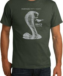 Mens Ford Shirt 50 Years Cobra Organic Tee T-Shirt