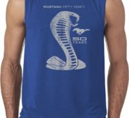 Mens Ford Shirt 50 Years Cobra Sleeveless Tee T-Shirt