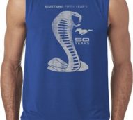 Mens Ford Shirt 50 Years Cobra Sleeveless Tee T-Shirt