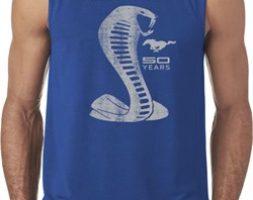 Mens Ford Shirt 50 Years Cobra Sleeveless Tee T-Shirt