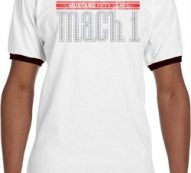 Mens Ford Shirt 50 Years Mach 1 Ringer Tee T-Shirt