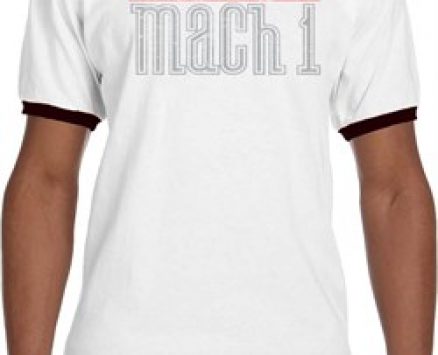 Mens Ford Shirt 50 Years Mach 1 Ringer Tee T-Shirt