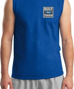 Mens Ford Shirt Built Ford Tough Pocket Print Muscle Tee T-Shirt