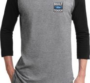 Mens Ford Shirt Built Ford Tough Pocket Print Raglan Tee T-Shirt
