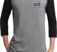 Mens Ford Shirt Built Ford Tough Pocket Print Raglan Tee T-Shirt