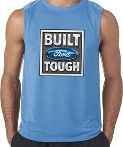 Mens Ford Shirt Built Ford Tough Sleeveless Tee T-Shirt