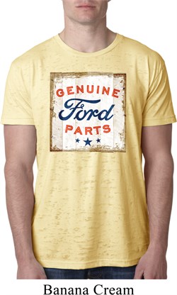 Mens Ford Shirt Distressed Genuine Ford Parts Burnout Tee T-Shirt