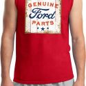 Mens Ford Shirt Distressed Genuine Ford Parts Muscle Tee T-Shirt