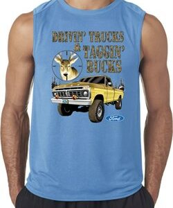 Mens Ford Shirt Driving and Tagging Bucks Sleeveless Shirt