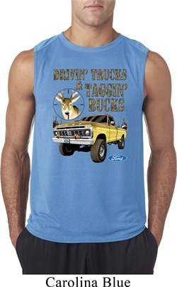 Mens Ford Shirt Driving and Tagging Bucks Sleeveless Shirt