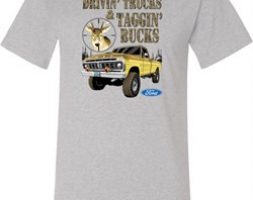 Mens Ford Shirt Driving and Tagging Bucks Tall Shirt