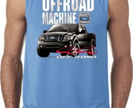 Mens Ford Shirt F-150 4X4 Off Road Machine Sleeveless Shirt