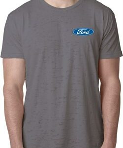 Mens Ford Shirt Ford Oval Pocket Print Burnout Tee T-Shirt