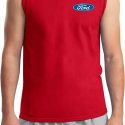 Mens Ford Shirt Ford Oval Pocket Print Muscle Tee T-Shirt