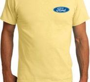 Mens Ford Shirt Ford Oval Pocket Print Organic Tee T-Shirt