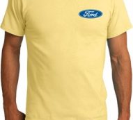 Mens Ford Shirt Ford Oval Pocket Print Organic Tee T-Shirt