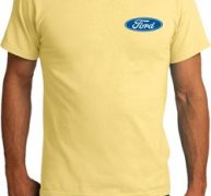 Mens Ford Shirt Ford Oval Pocket Print Organic Tee T-Shirt