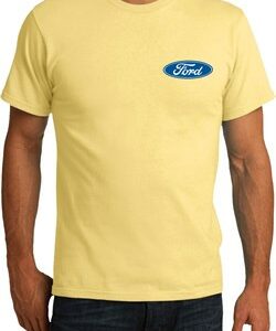 Mens Ford Shirt Ford Oval Pocket Print Organic Tee T-Shirt