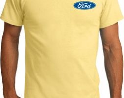 Mens Ford Shirt Ford Oval Pocket Print Organic Tee T-Shirt