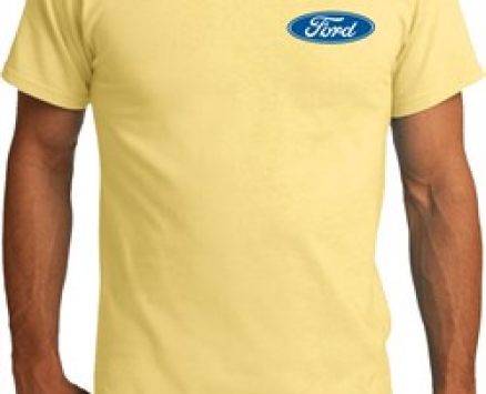 Mens Ford Shirt Ford Oval Pocket Print Organic Tee T-Shirt