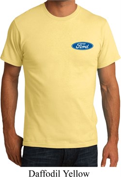 Mens Ford Shirt Ford Oval Pocket Print Organic Tee T-Shirt